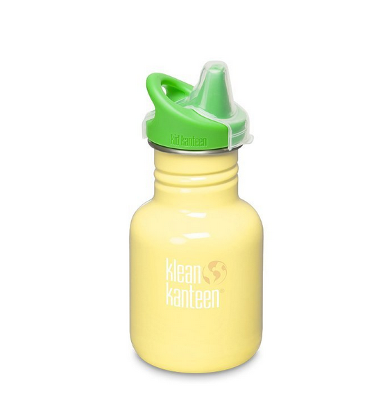 Klean Kanteen Kid's Stainless Steel Sippy Bottle(Yellow Sunshine,12 oz.) 