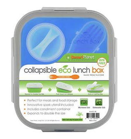 Smart Planet Eco Silicone Collapsible Meal Kit, Blue