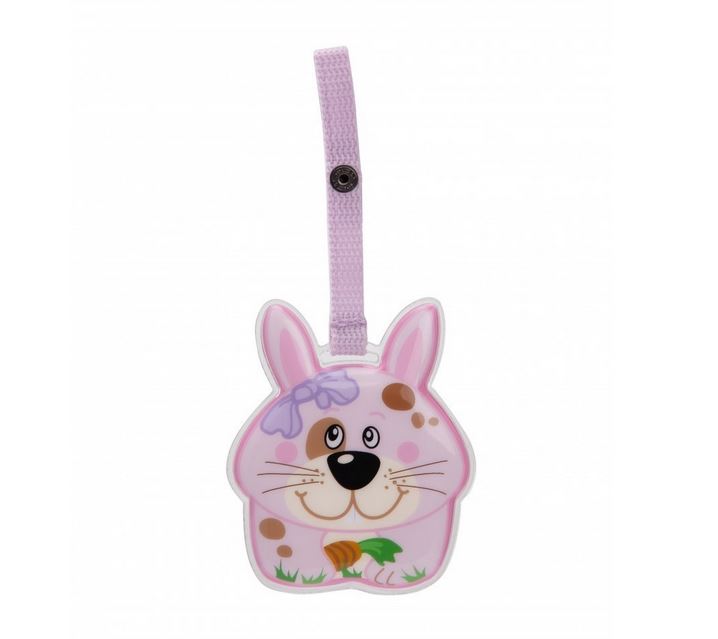 Okiedog Wildpack Rabbit Luggage Tag (Pink)