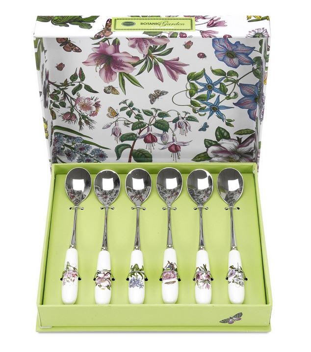 Portmeirion Botanic Garden Tea Spoons, Set of 6