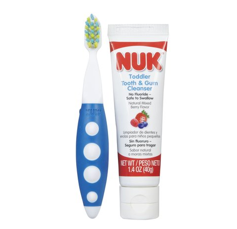 NUK Toddler Tooth and Gum Cleanser(Blue, 1.4 oz.)