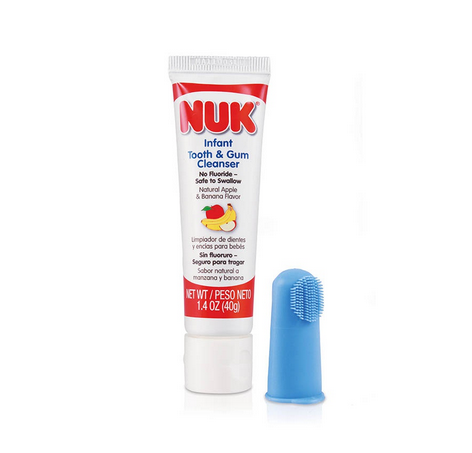 NUK Grins & Giggles Infant Tooth & Gum Cleanser Set(1.4 oz.) 