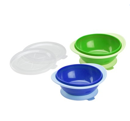 Gerber Graduates No-Mess Saucers(2 Bowls Blue/Green)