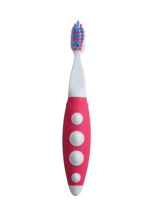 NUK Grins & Giggles Toddler Toothbrush with Rest Easy(Pink,36+Months) 