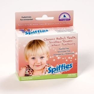 Spiffies Baby Tooth Wipes (Apple Flavor, 20 count)