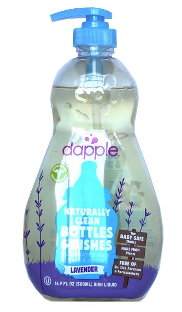 Dapplebaby Naturally Clean Bottles & Dish Liquid Soap- Lavender(16.9fl oz.)