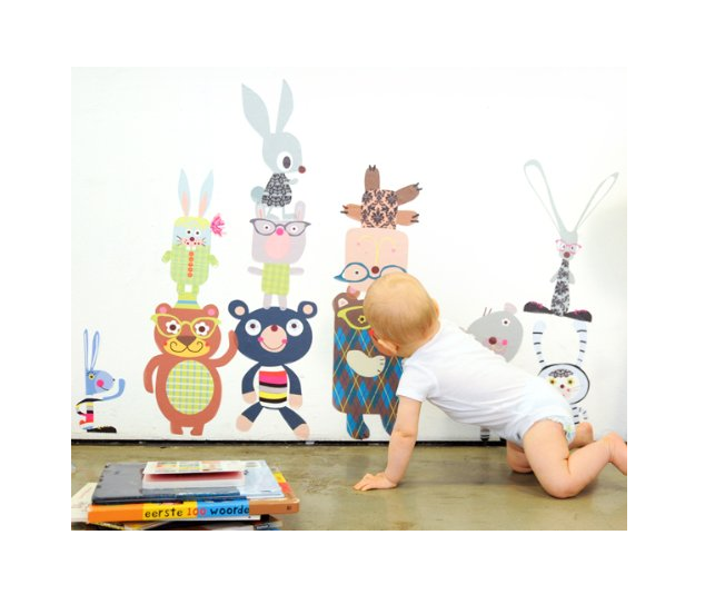 Pop & Lolli Bears & Bunny Rabbits Wall Decals 