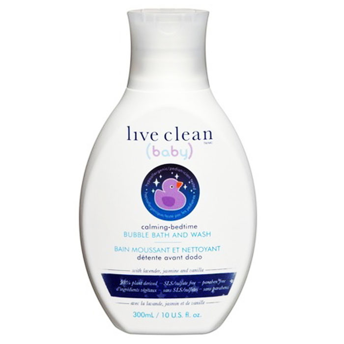 Live Clean Baby Calming Bedtime Bubble Bath and Wash(10 fl oz.)