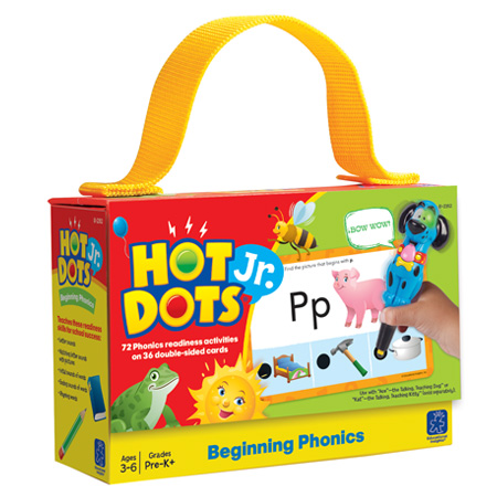  Hot Dots Jr. Card Set Beginning Phonics