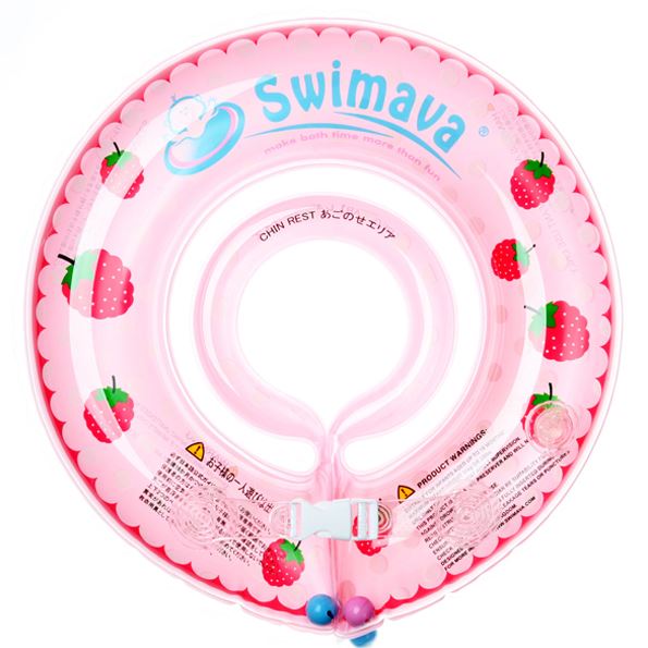 Swimava Starter Set Infant Neck Ring Tube (Pink Berry, 3-18m toddlers)