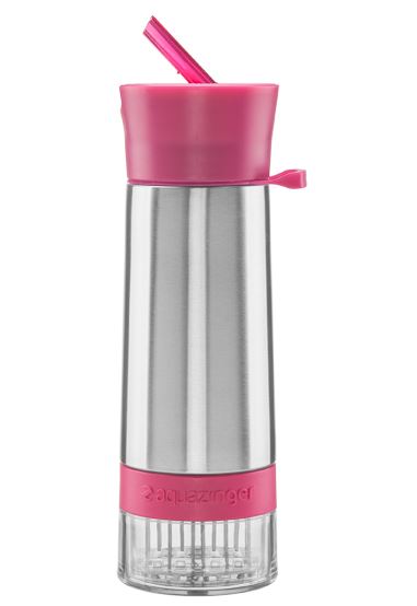 Zing Anything Flavor Infuser Aqua Zinger w/ Sports Cap Bottle (Pink, 20 oz.)