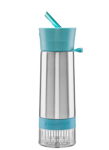 Zing Anything Flavor Infuser Aqua Zinger w/ Sports Cap Bottle (Blue, 20 oz.)