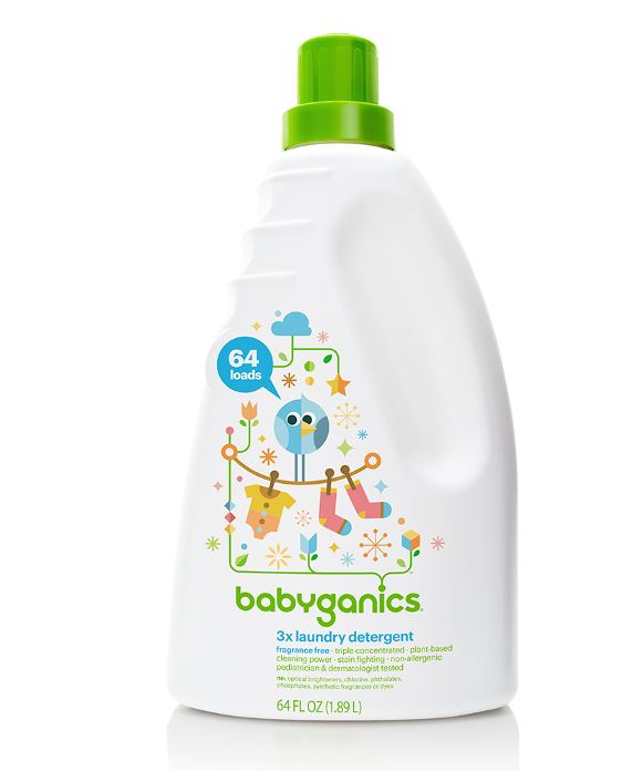 BabyGanics 3x Laundry Detergent (64fl oz., Fragrance Free)