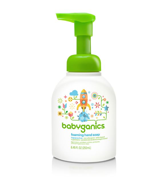 BabyGanics Foaming Hand Soap (Fragrance Free, 8.45fl oz.)