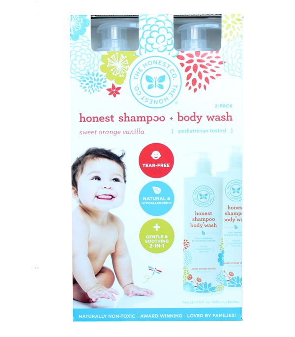 The Honest Company Sweet Orange Vanilla Baby Shampoo & Body Wash (2 pack, 17fl oz.)