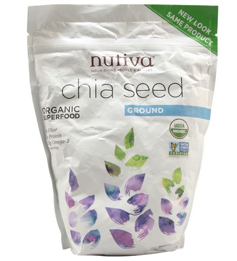 Nutivia Organic Superfood Ground Chia Seeds (12 oz.)