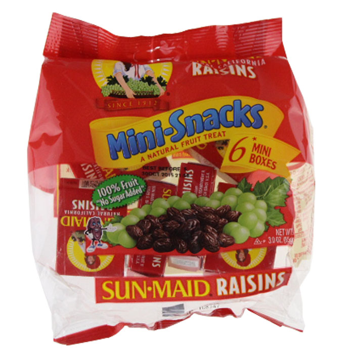 Sun-Maid Raisins (6 Mini Boxes)