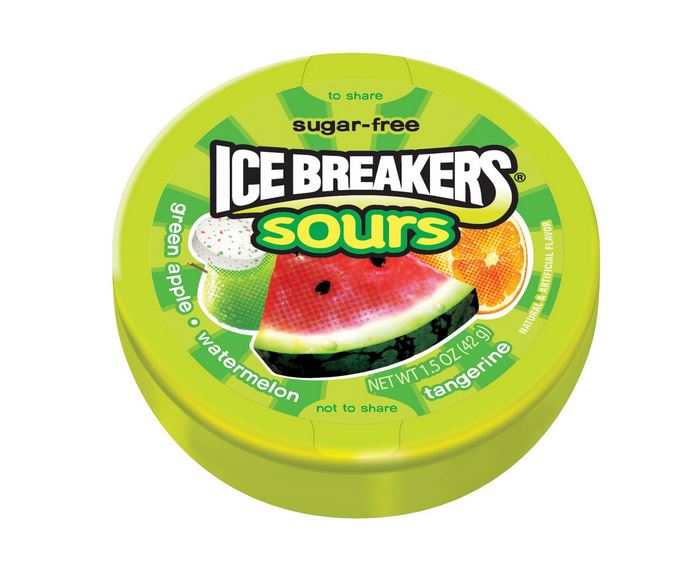 Icebreakers Sours Green Apple, Watermelon, Tangerine (1.5 oz.)