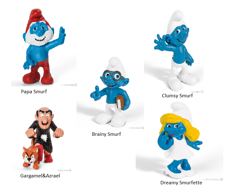 Schleich Smurf 1st Set (5 pk)