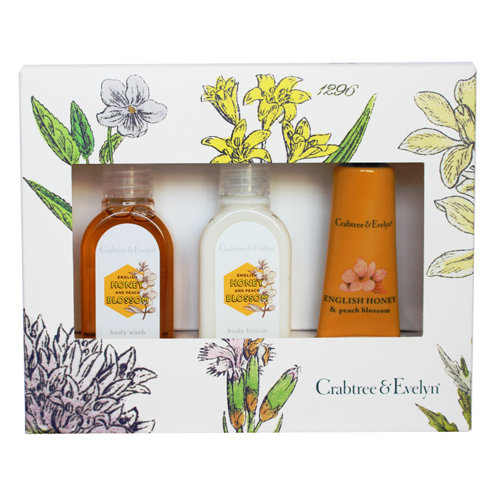 Crabtree Evelyn  English Honey &amp; Peach Blossom Little Luxuries Gift Set