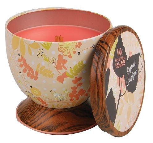 WoodWick Candle Gallerie Collection (Sugared Grapefruit, 8.5oz.)