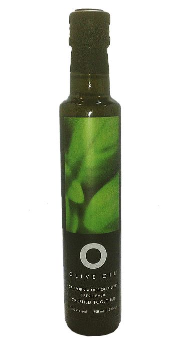 O Olive Oil California Mission Olives Fresh Basil(8.5fl oz.)