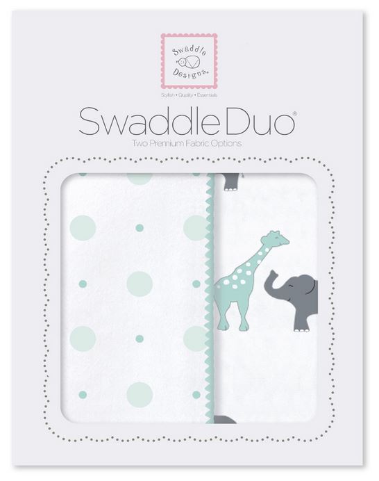 Swaddle Designs Swaddle Duo Circus Fun Seacrystal