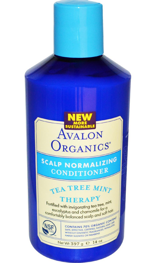 Avalon Organics Scalp Normalizing Conditioner, Tea Tree Mint Therapy(14fl oz.)