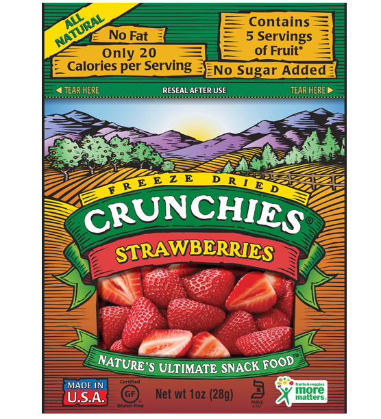 Crunchies Freeze Dried Strawberries(1 oz.)