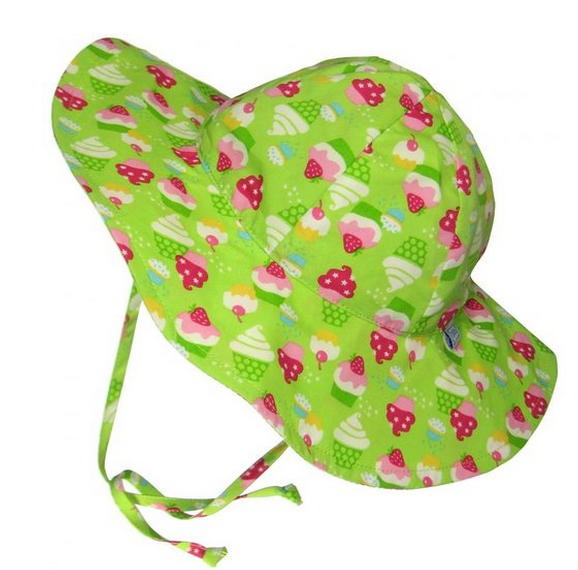 I Play Baby-Unisex Infant Hat (Lime Cupcakes, 6-18 mo)