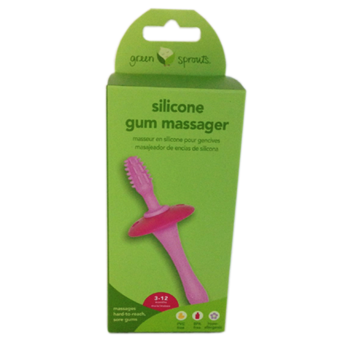 I play Green Sprouts Silicone Gum Massager (Pink, 3-12 months)