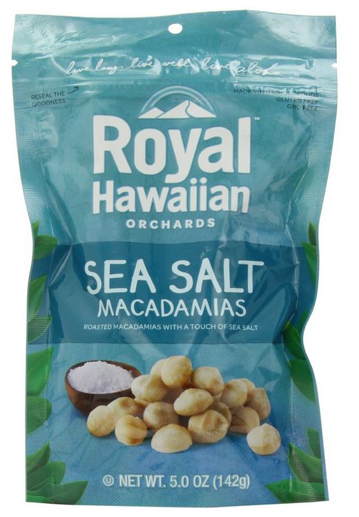 Royal Hawaiian Sea Salt Macadamias nuts (5.0oz., 142g)