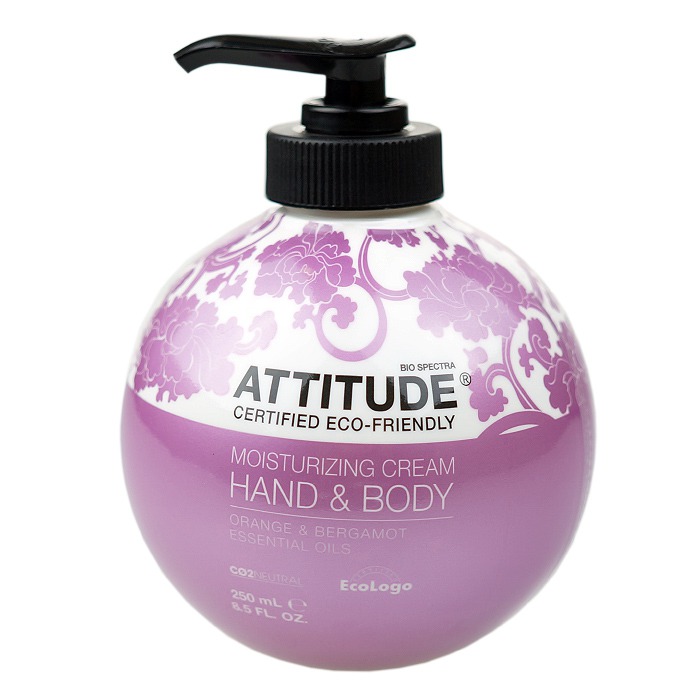 ATTITUDE Hand and Body Cream: Orange and Bergamot (250 ml, 8.5 oz)