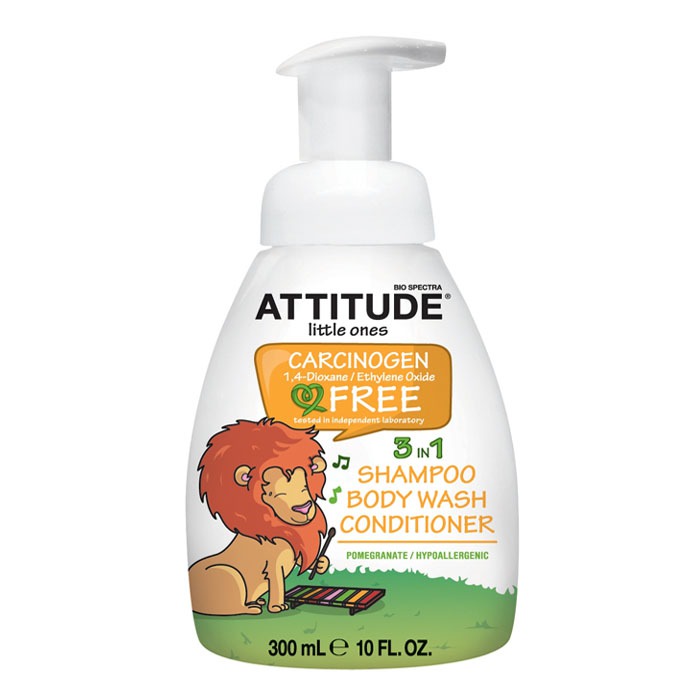 ATTITUDE Little Ones 3 in 1 Body Wash, Shampoo and Conditioner - Product Pictures May Vary (300 ml, 10 oz)