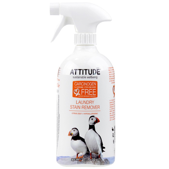 ATTITUDE Laundry Stain Remover: Citrus Zest (800 ml, 27.1 oz)