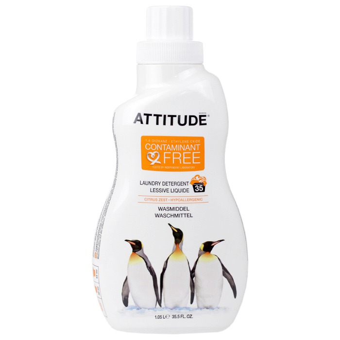 ATTITUDE Laundry Detergent (Citrus Zest, 35.5fl oz.)