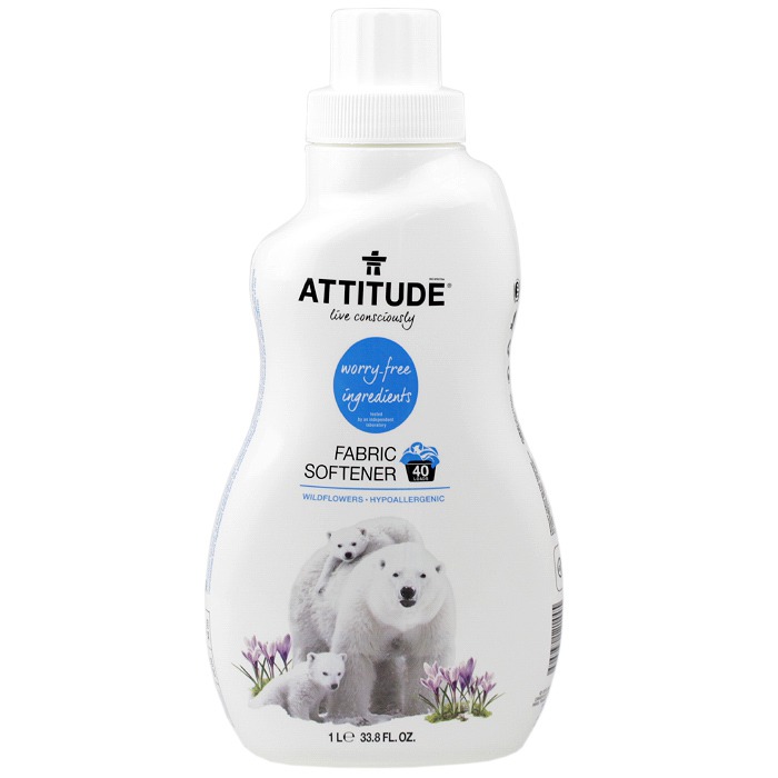 ATTITUDE Fabric Softener: Wild Flowers (1L, 33.8fl oz.)