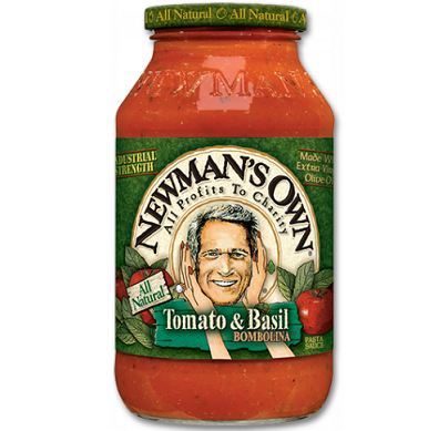 NEWMAN'S OWN Tomato &amp; Basil BOMBOLINA Pasta Sauce NET WT. 24 OZ. (680g)
