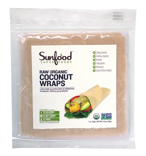 Sunfood Raw Organic Coconut Wraps