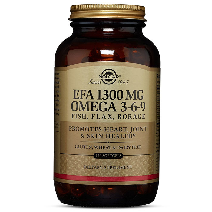 Solgar EFA 1300mg Omega 3-6-9, 120 softgels