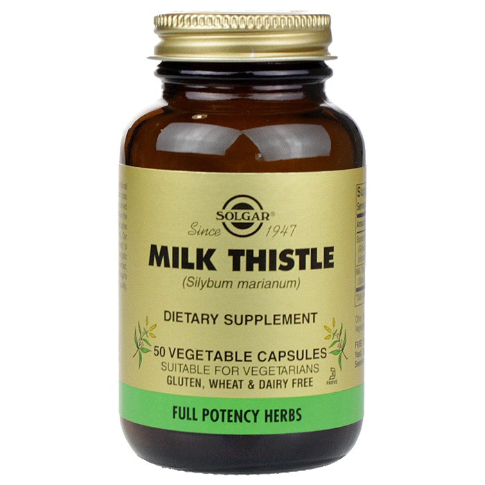 Solgar Milk Thistle,(50 veggie Caps) 