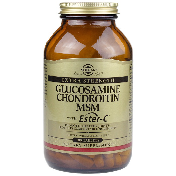 Solgar Glucosamine Chondroitin MSM with Ester-C, (180 Tabs)