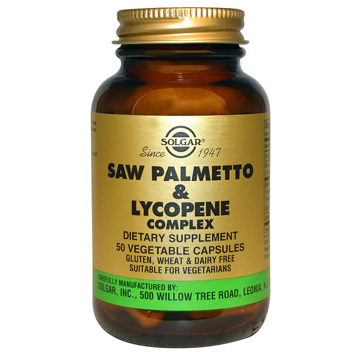 Solgar Saw Palmetto & Lycopene Complex, 50 Veggie Caps