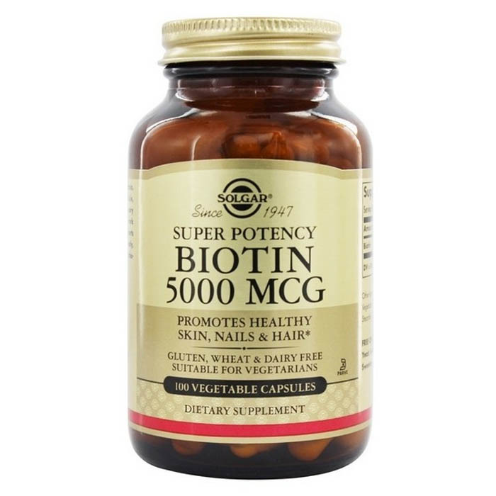 Solgar Biotin 5000mcg, 100  veg capsuls