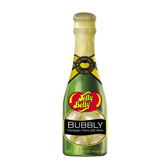 Jelly Belly Champagne Flavor Jelly Beans with Bottle, 1.5 oz