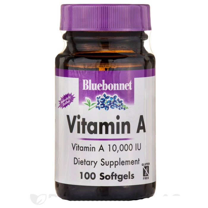 Bluebonnet Vitamin A 10,000 IU, 100 Softgels