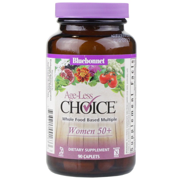 Bluebonnet Nutrition Age-Less Choice Whole Food Based Multiple For Women 50+ (90 Caplets)