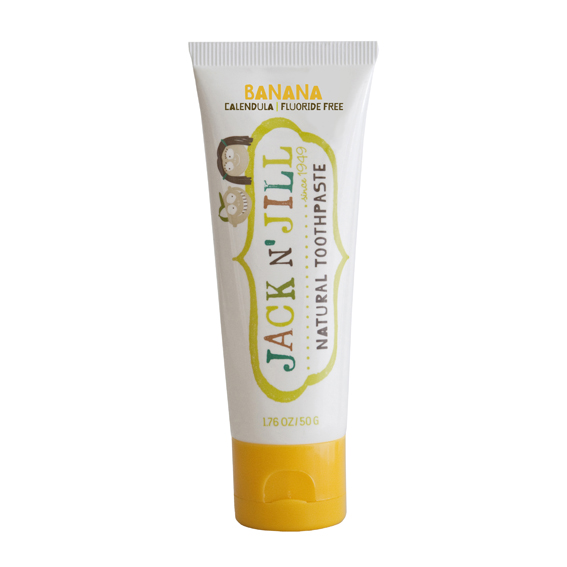 JACK N JILL Natural Toothpaste: BANANA (1.76 oz, 50g)