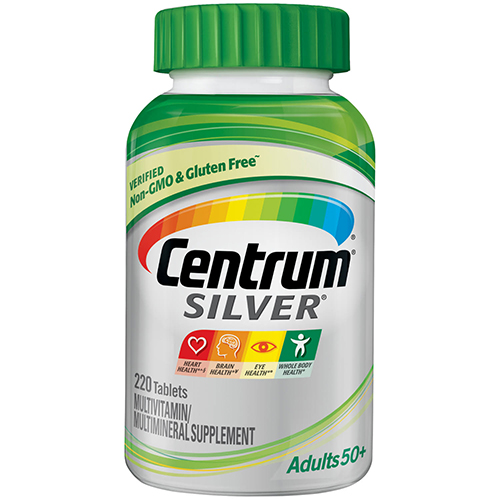 Centrum Silver Multivitamin Supplement Adults 50+ (220 Tablets)