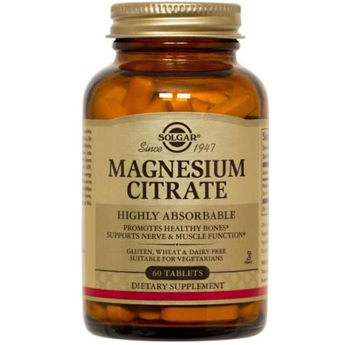 Solgar Magnesium Citrate (60 Tablets)